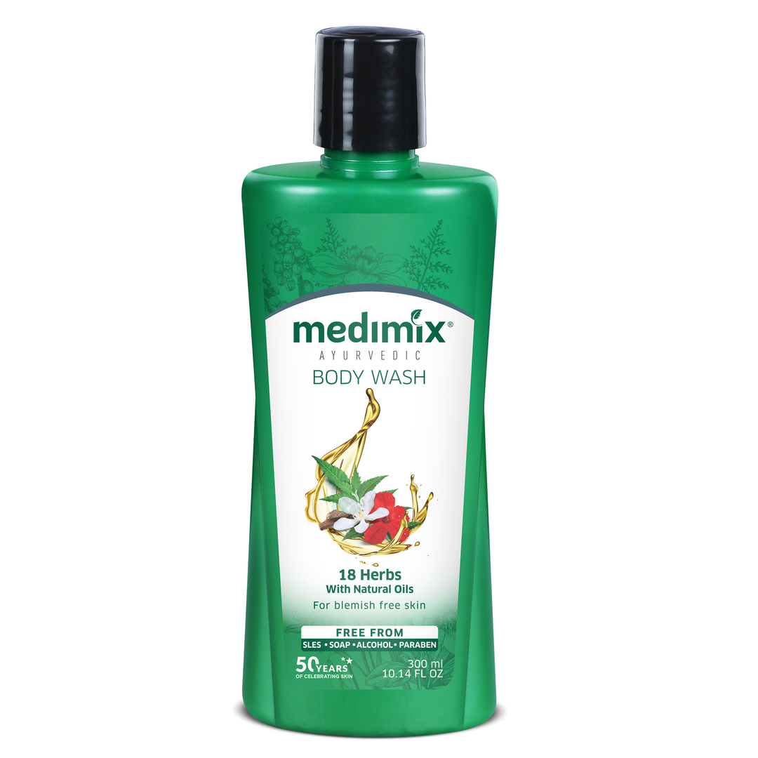 18 Herbs with Natural Oil Body Wash | Medimix USA
